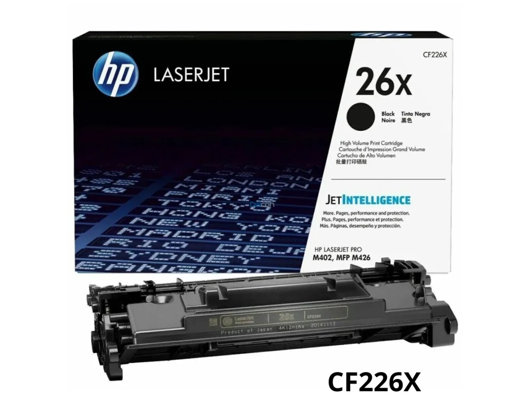 TONER HP CF226X (26X) L.J.P M402 NEGRO 9.0K PAGINAS - ORIGINAL