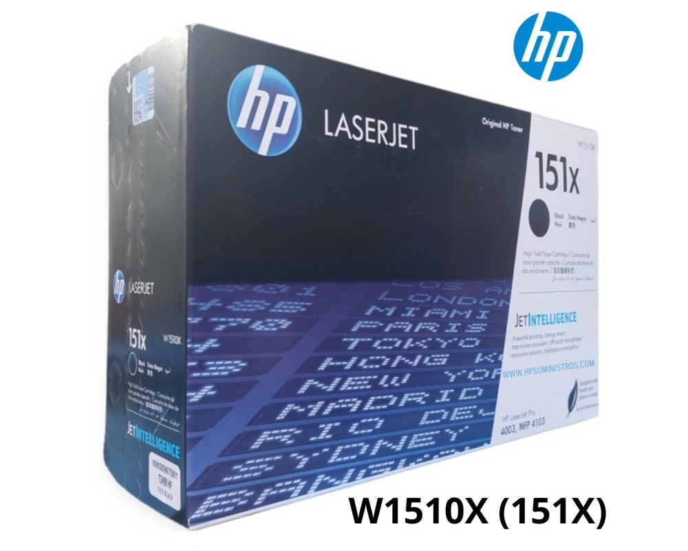 TONER HP W1510X (151X) L.J. 4003A BLACK