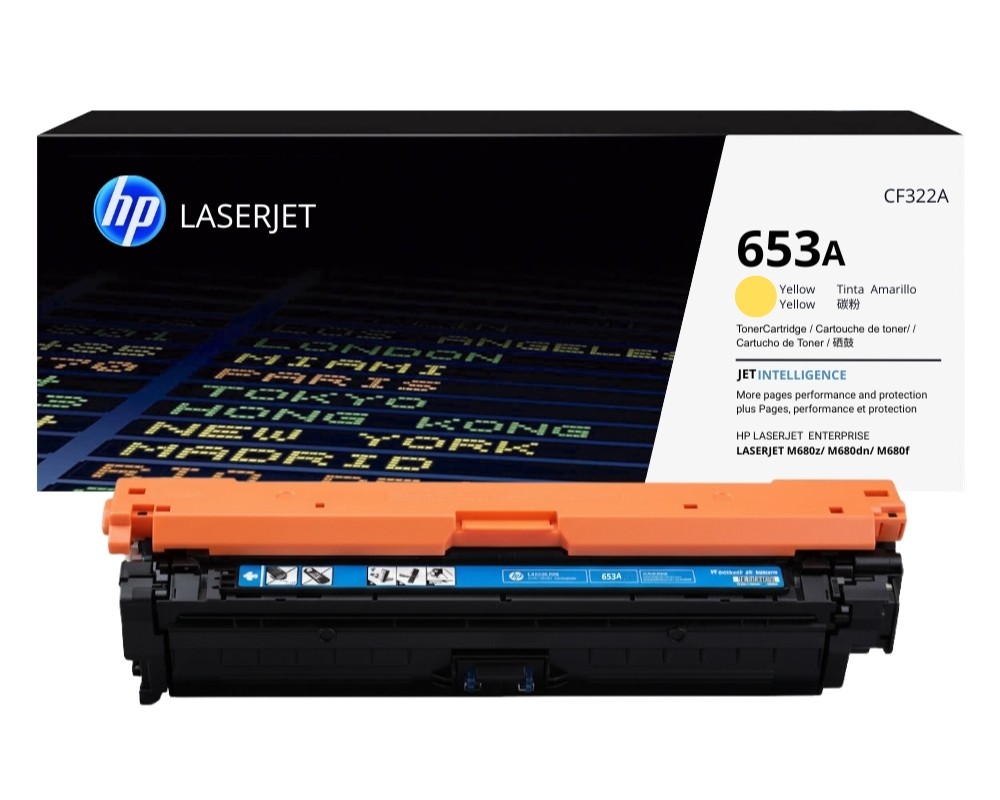 TONER HP 653A (CF322A)YELLOW Original | 16,500 PáginasL.J.e M651 / MFP M680