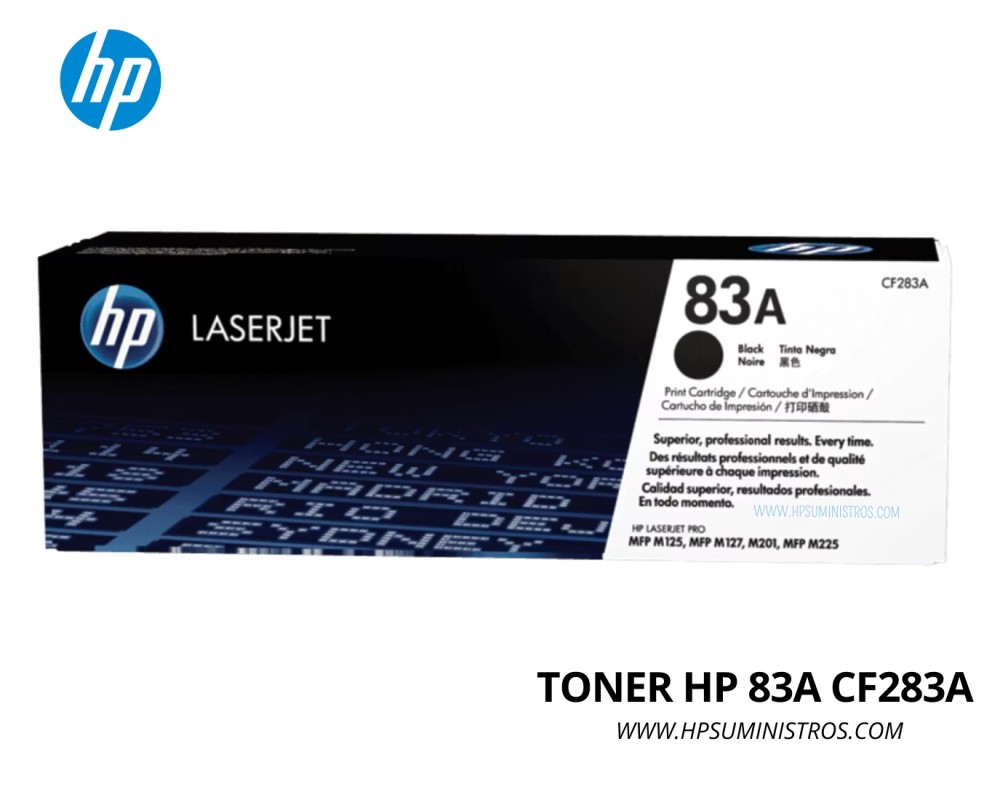 Tóner HP CF283A (83A) NEGRO  LaserJet Pro M127/M201 - ORIGINAL