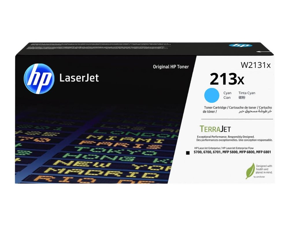 TONER HP W2131X (213X)CYAN LJ 5800 ENT ,SFP, 5800 6,000 PGS