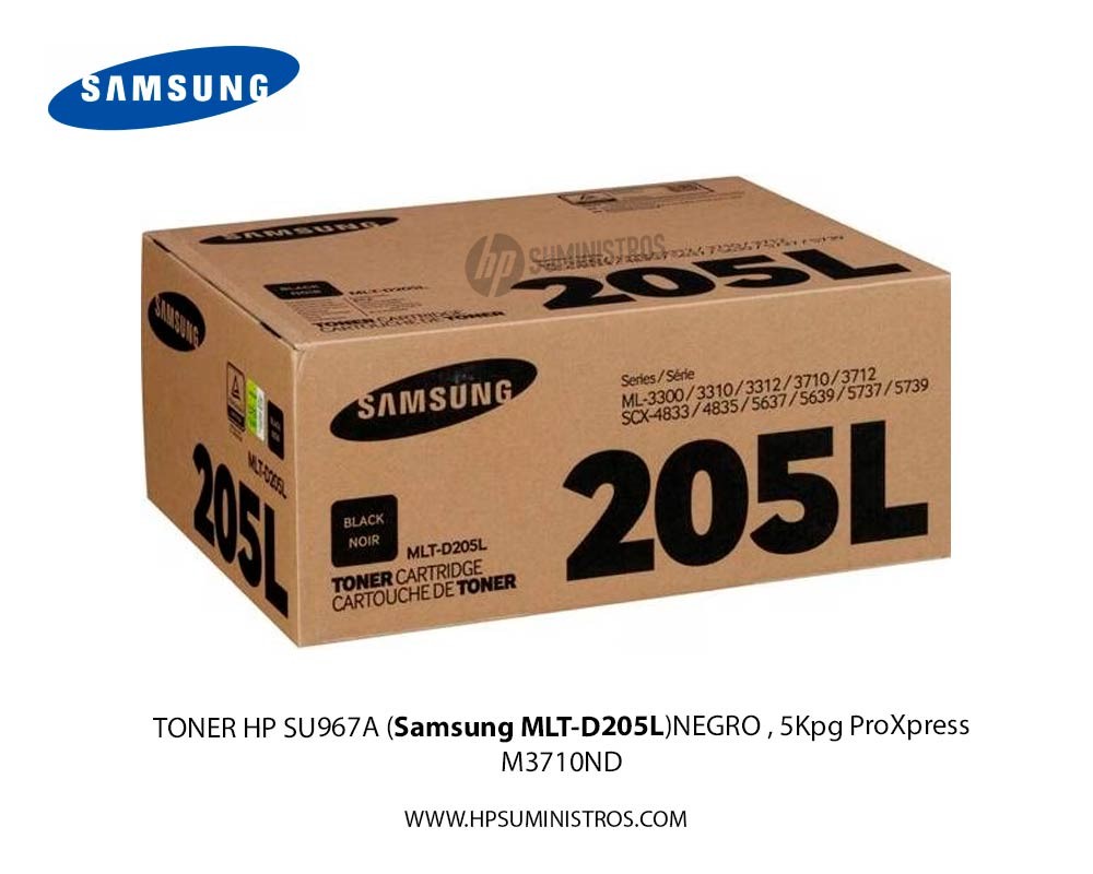 TONER HP SU967A (Samsung MLT-D205L)NEGRO , 5Kpg  ProXpress M3710ND