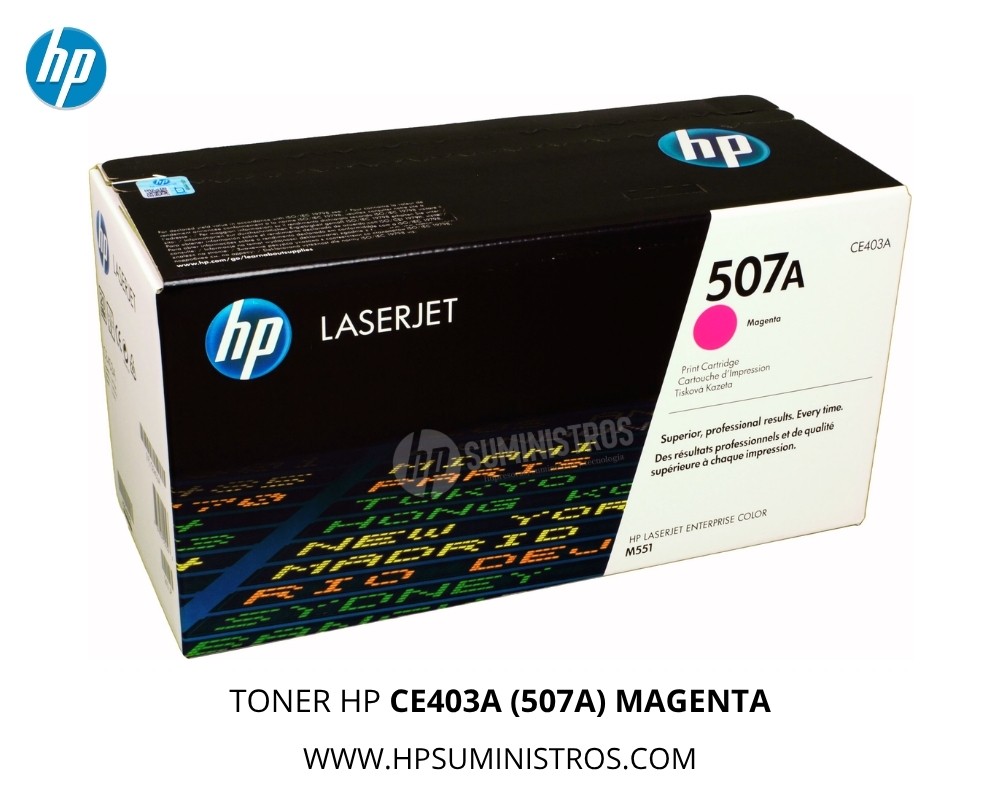 TONER HP CE403A (507A) MAGENTA LaserJet para M551, M575 (Original)