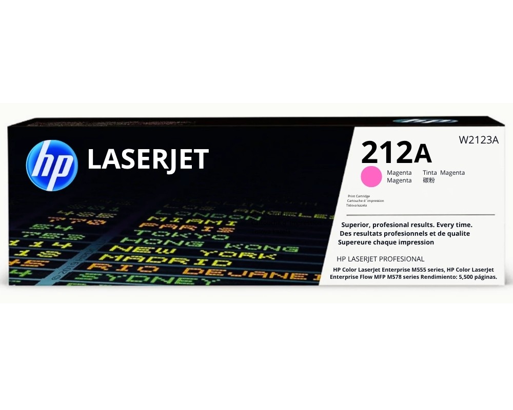 TONER HP W2123A (212A)MAGENTA L.J. ,M554dn, M555dn, M555x - 5,500 PGS