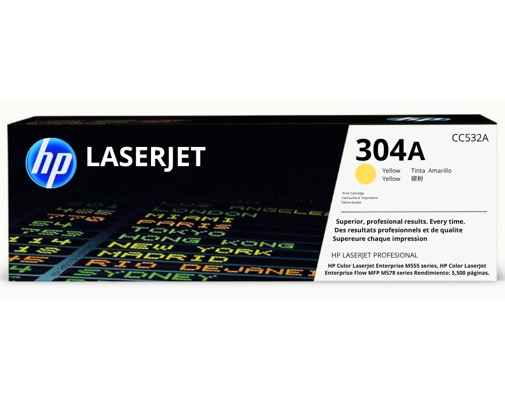 TONER HP CC532A (304A)YELLOW- HP LASERJET CP2025/CP2020/CM2320, 3500 pág.