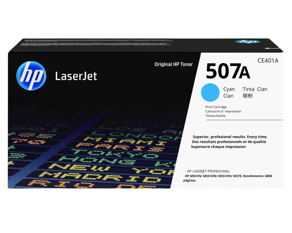 TONER HP CE401A (507A) CYAN- L.J. M551 - 5500PG