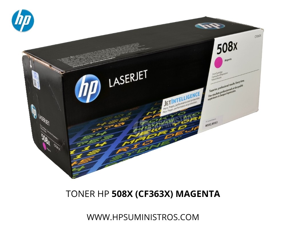 TONER HP 508X (CF363X)  MAGENTA Alto Rendimiento | M553dn M577f