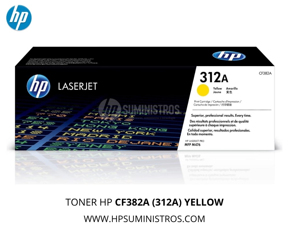 TONER HP CF382A (312A)YELLOW- L.J. M476dn/ M476dw/ M476nw 2.4K PG