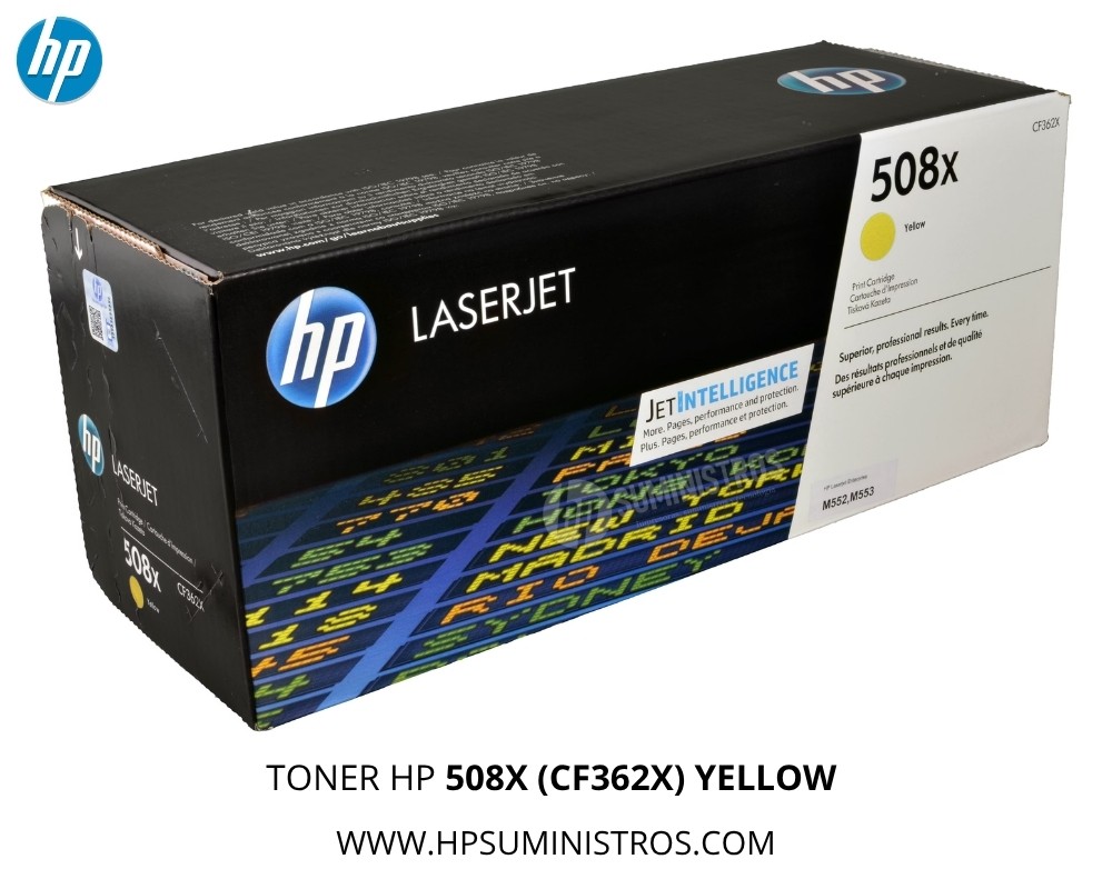 TONER HP 508X (CF362X) YELLOW Alto Rendimiento | M553dn M577f