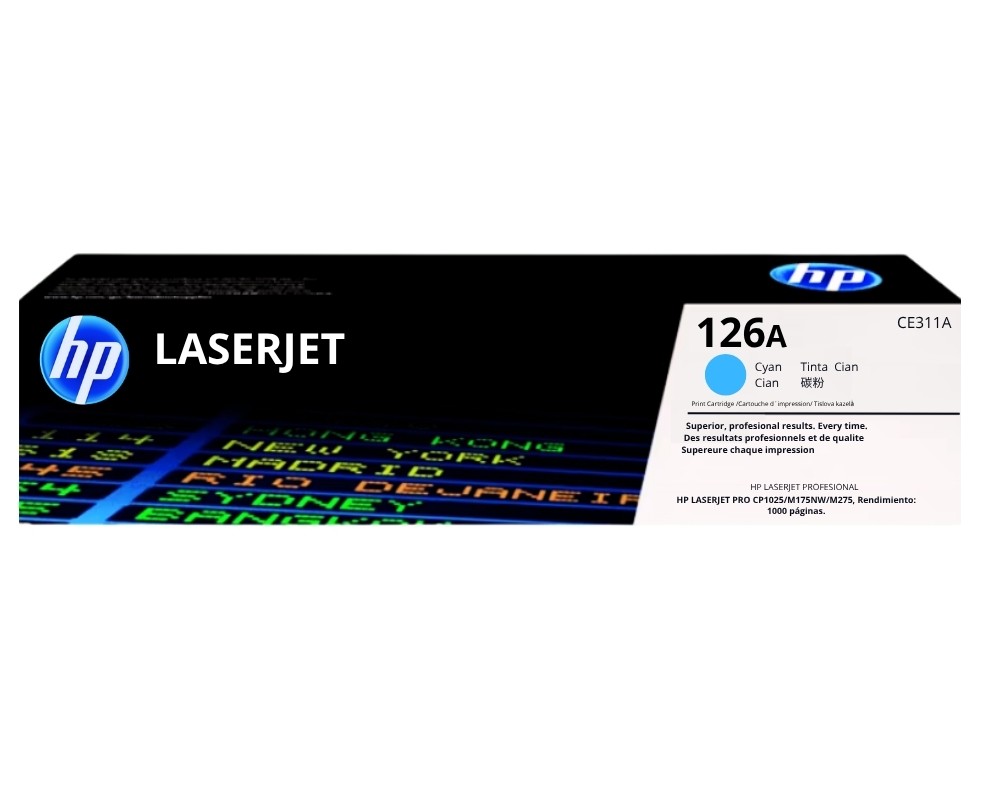 TONER HP CE311A (126A) CYAN - L.J. CP1025/M175NW/M275 - 1000PG