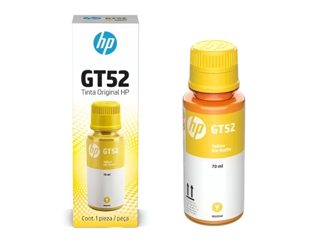Botella de Tinta HP (1VV22AL)  GT52 Amarilla /HP DeskJet GT 5800 series