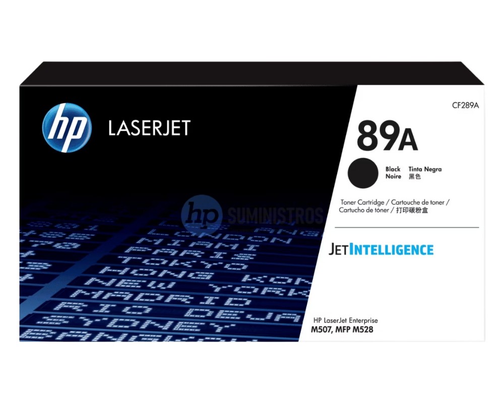 TONER HP CF289A (89A) L.J.E M507 NEGRO 5K PAG. MFP  M507/LJ E50145dn/ E52645