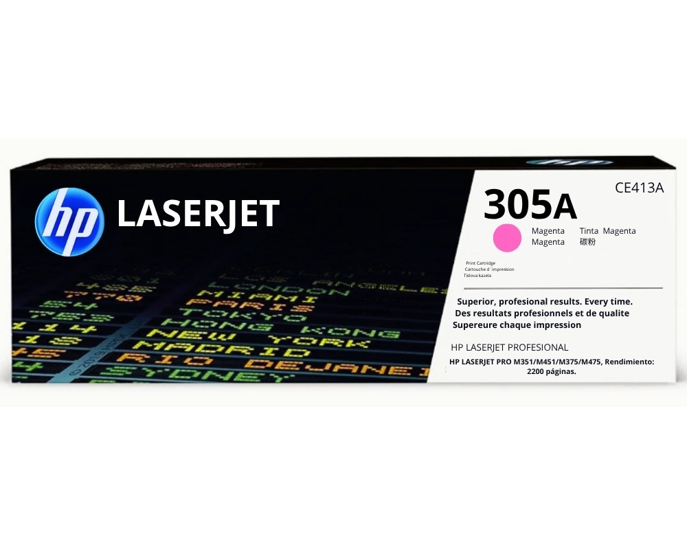 TONER HP CE413A (305A)MAGENTA - L.J. PRO M351/M451/M375/M475 - 2600PG