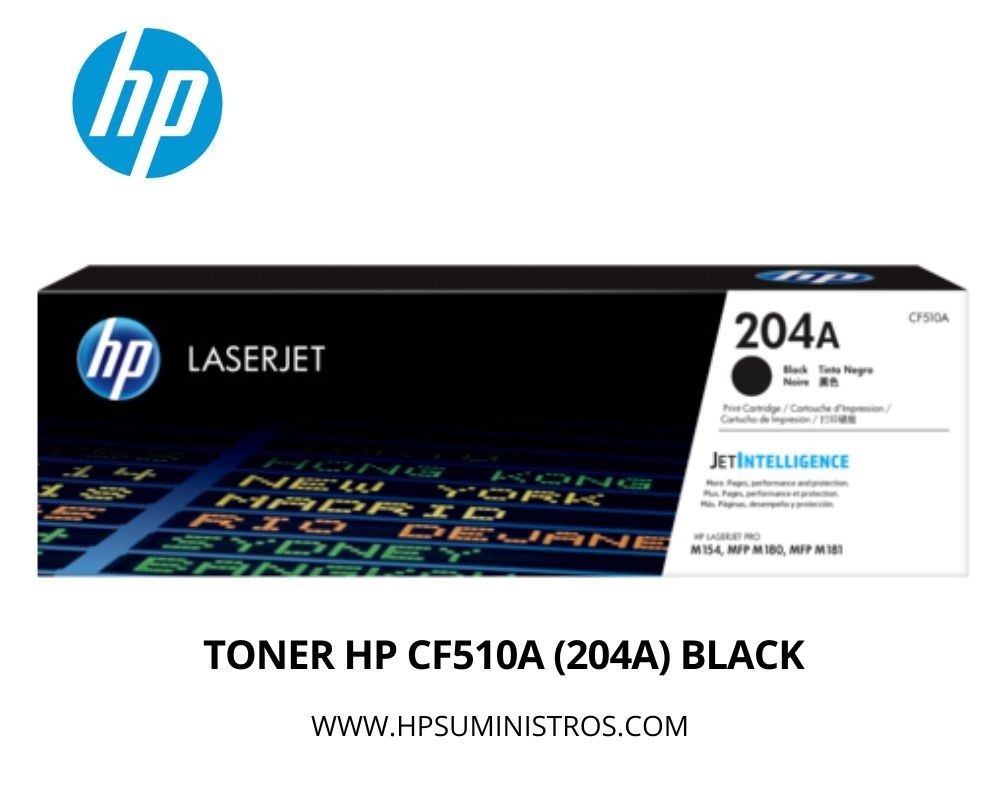 TONER HP CF510A (204A) LJ PRO M154 NEGRO 1.1 KPGS