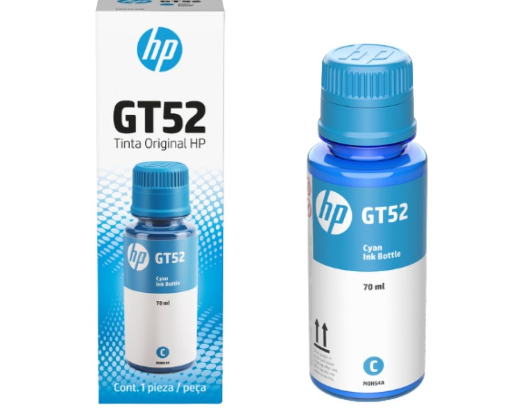 CARTUCHO DE TINTA HP M0H54AL BOTTLE (GT52) CYAN 8000 PAG