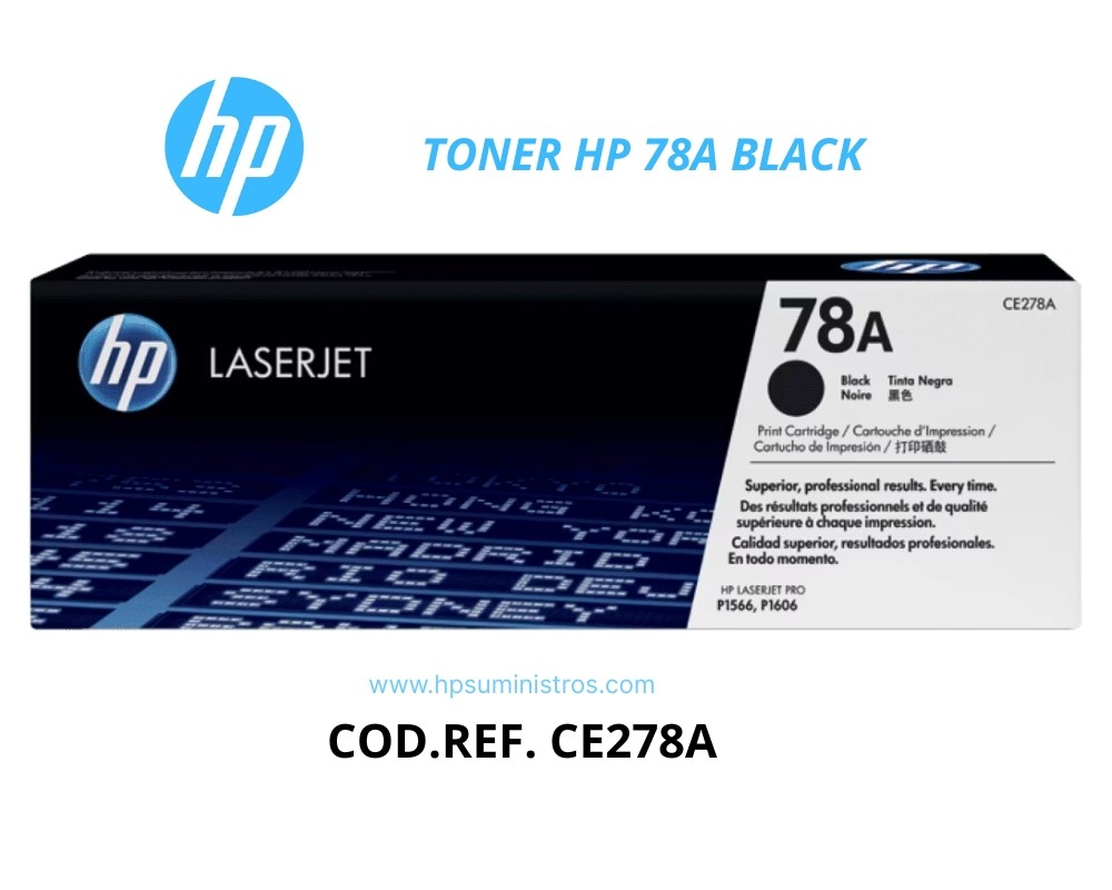 Cartucho Original HP 78A CE278A Negro P1606, P1536 (2100 pag.)