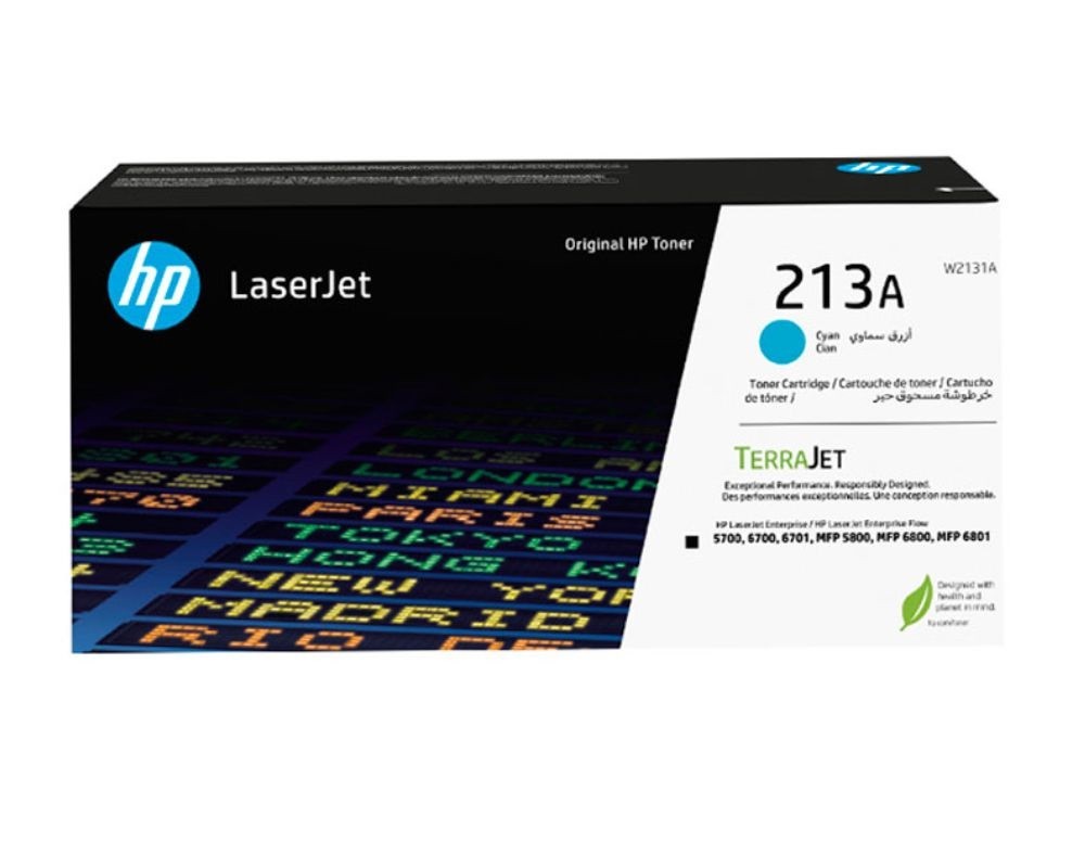 TONER HP 213A W2131A CYAN 3,000 PGS