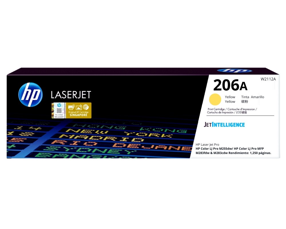TONER HP W2112A (206A) YELLOW - L.J. M255 - 1,250 PGS
