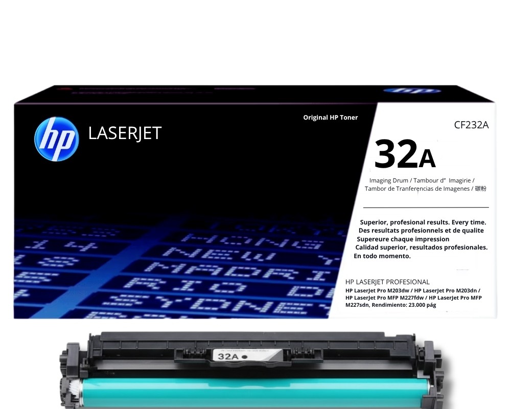 TAMBOR HP 32A(CF232A) DRUM Original | 23,000 Páginas | Para LaserJet Pro M203/MFP M227