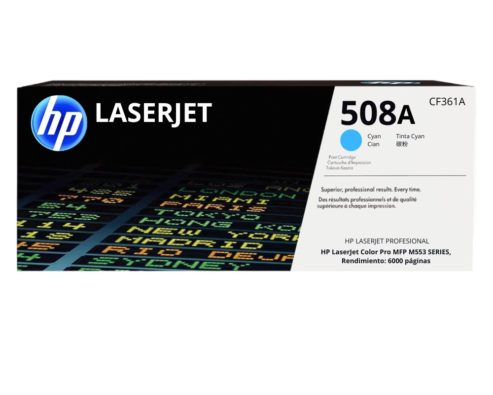 TONER HP CF361A (508A)Cyan - MFP M553 - 5000 Paginas