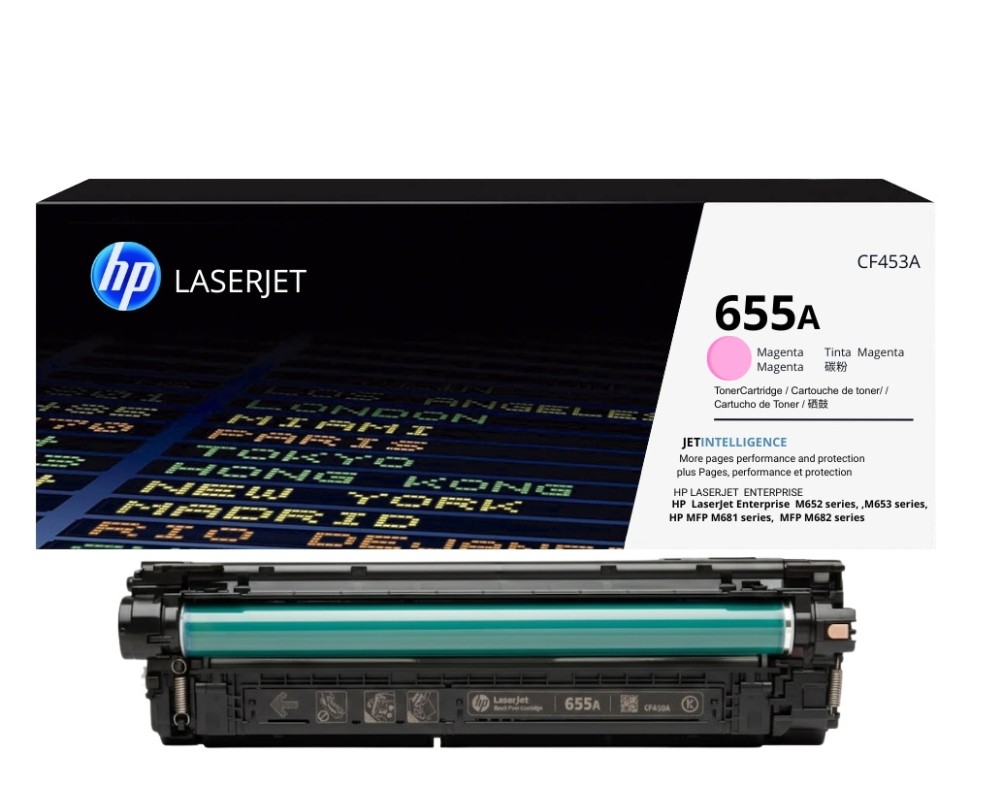 TONER HP 655A (CF453A)MAGENTA | 10,500 Páginas L.J. Enterprise M652 / M681 Original