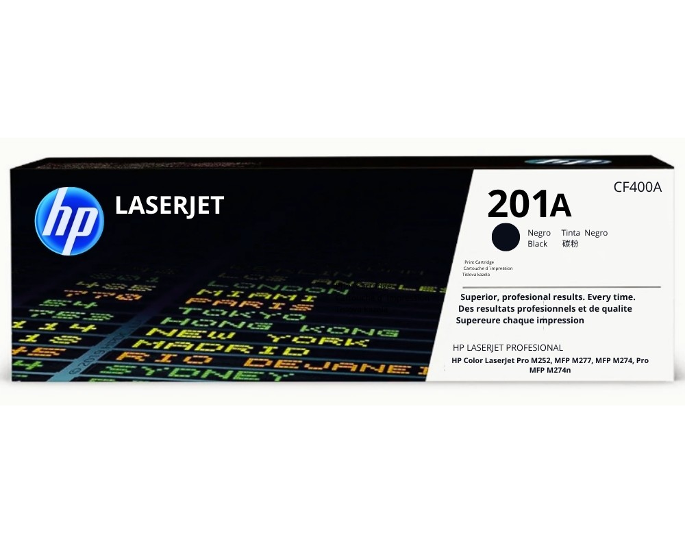 TONER HP CF400A (201A) NEGRO PARA LJ PRO M252,  MFP M274, MFP M277