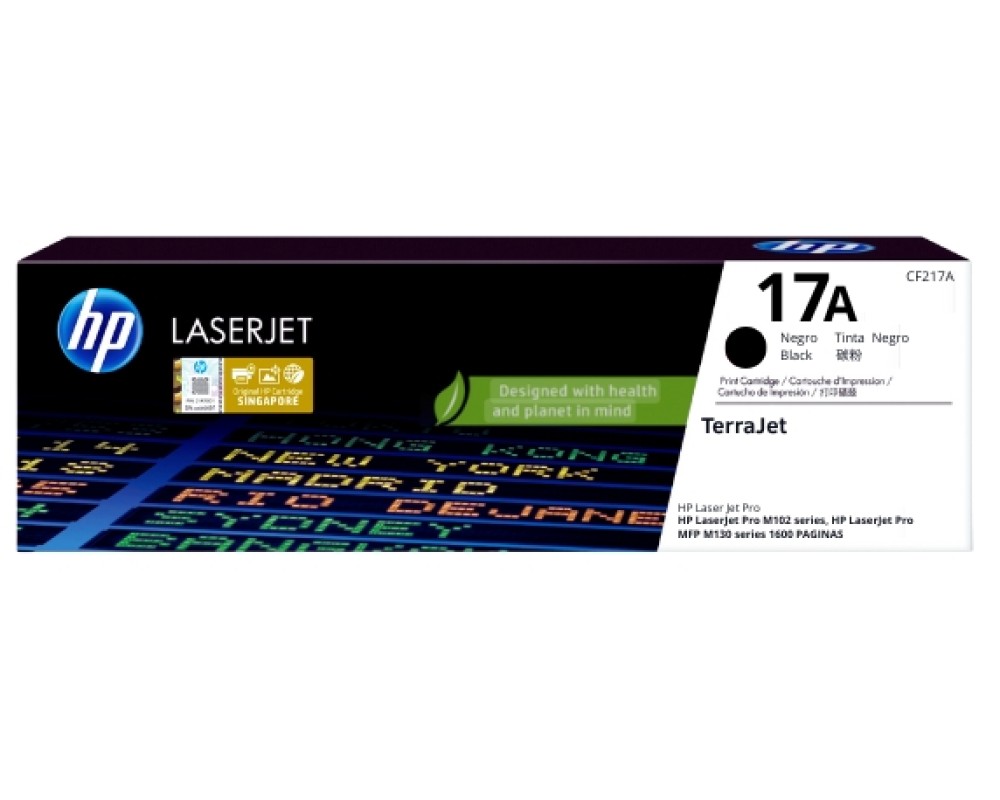 TONER HP CF217A (17A)NEGRO - L.J. PRO M102 - 1.6K PAGINAS