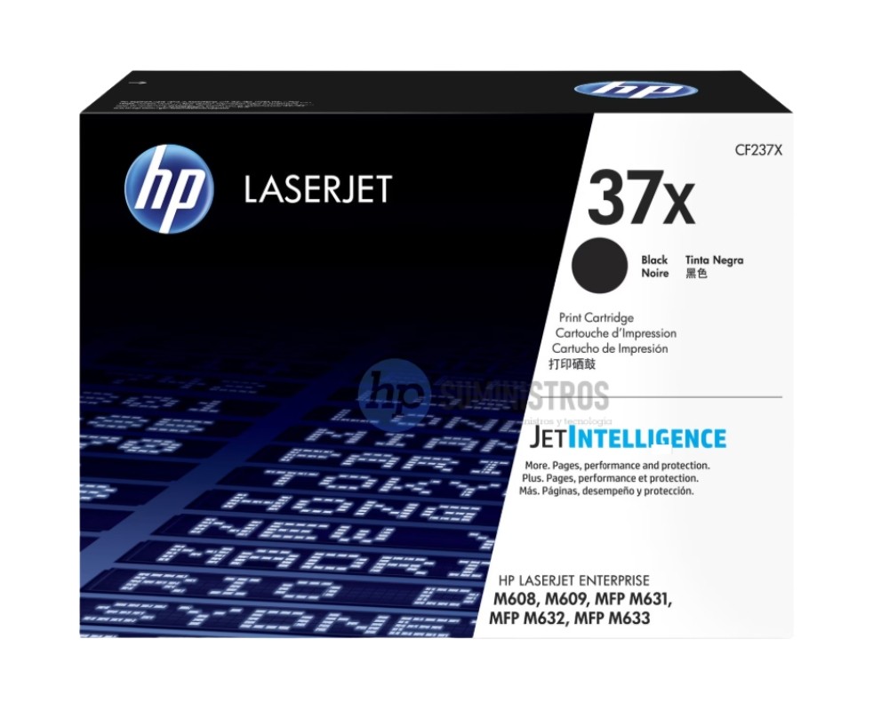 TONER HP CF237X (37X) NEGRO ENT M631 25KPG