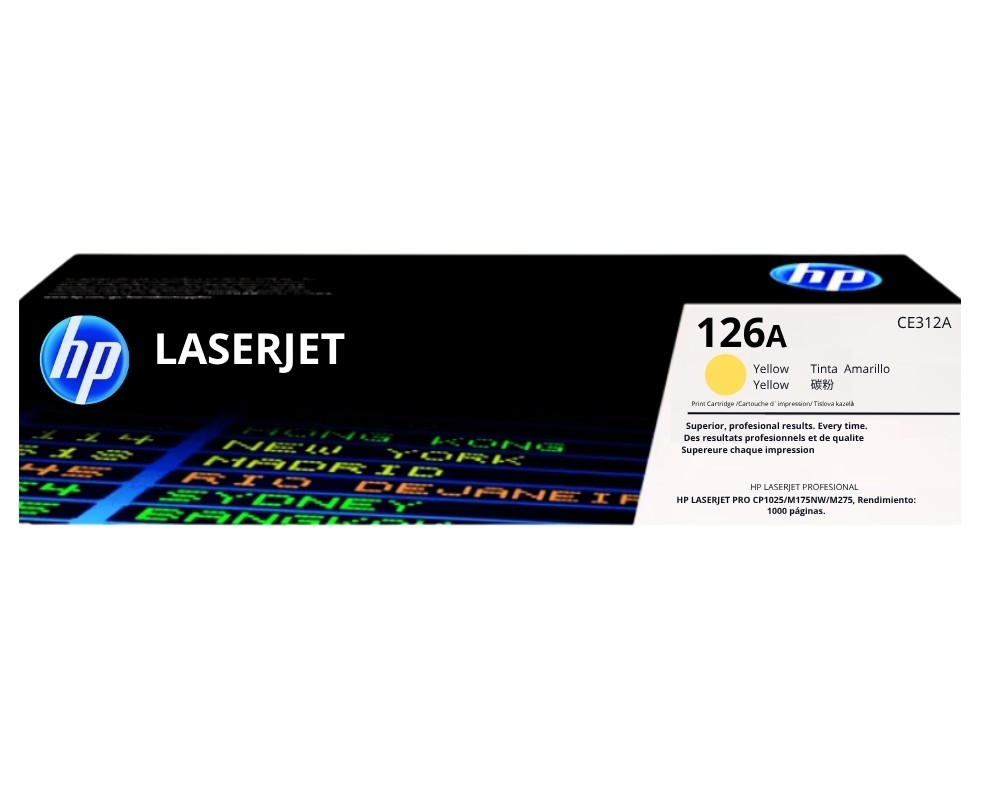 TONER HP CE312A (126A) YELLOW- L.J. CP1025/M175NW/M275 - 1000PG