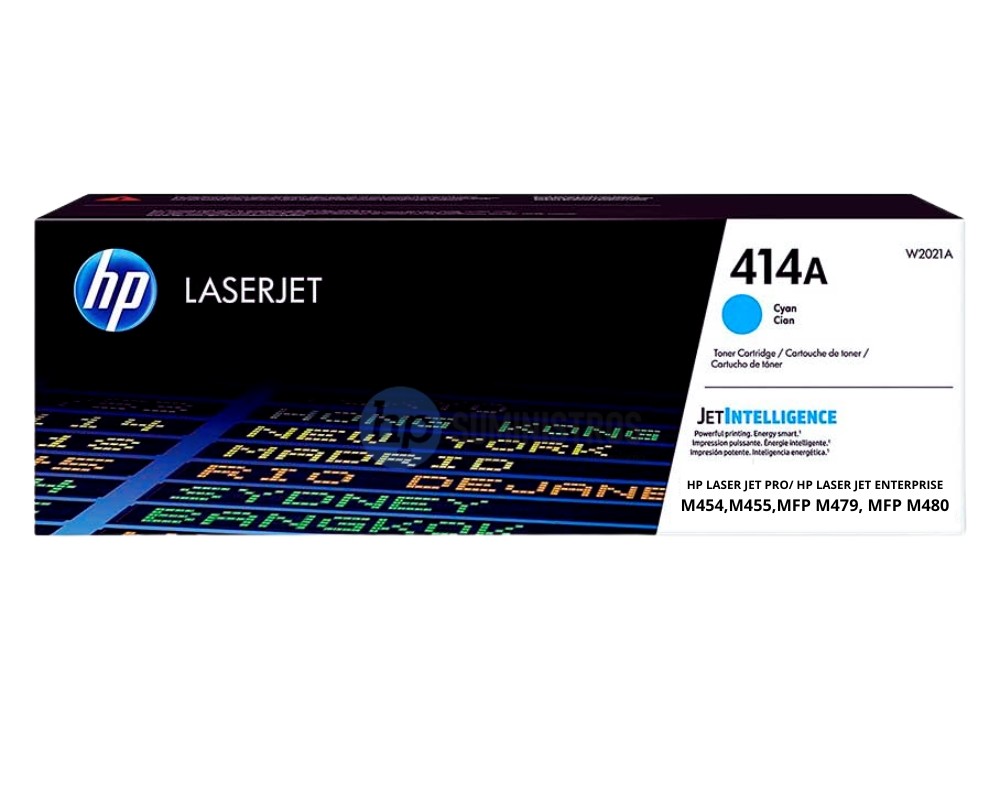TONER HP W2021A (414A)  CYAN 2,100 PGS LJ Pro M454 ,Pro MFP M479 / ORIGINAL