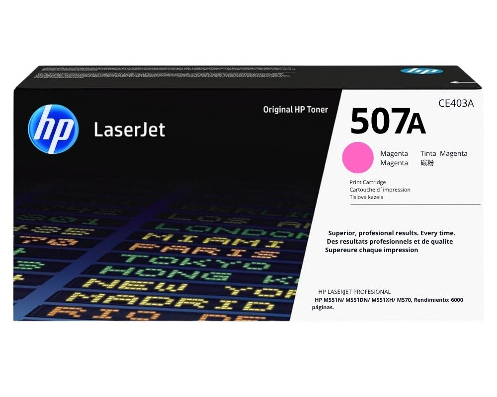 TONER HP CE403A (507A) MAGENTA - L.J. M551 - 5500PG