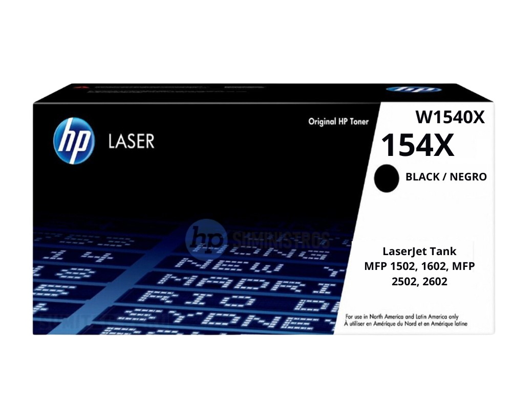 TONER HP W1540X (154X) L.J. 1502 BLACK 5,000 PGS