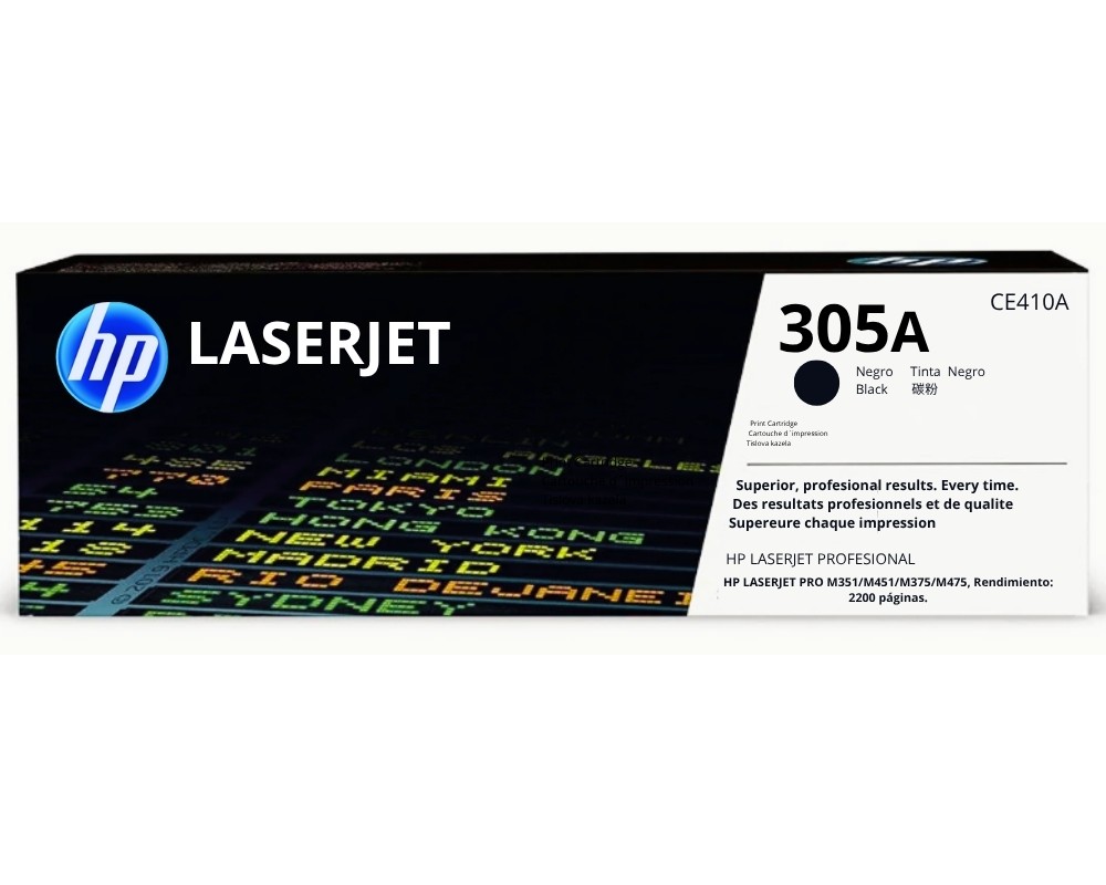 TONER HP CE410A (305A)NEGRO - L.J. PRO M351/M451/M375/M475  - 2200PG