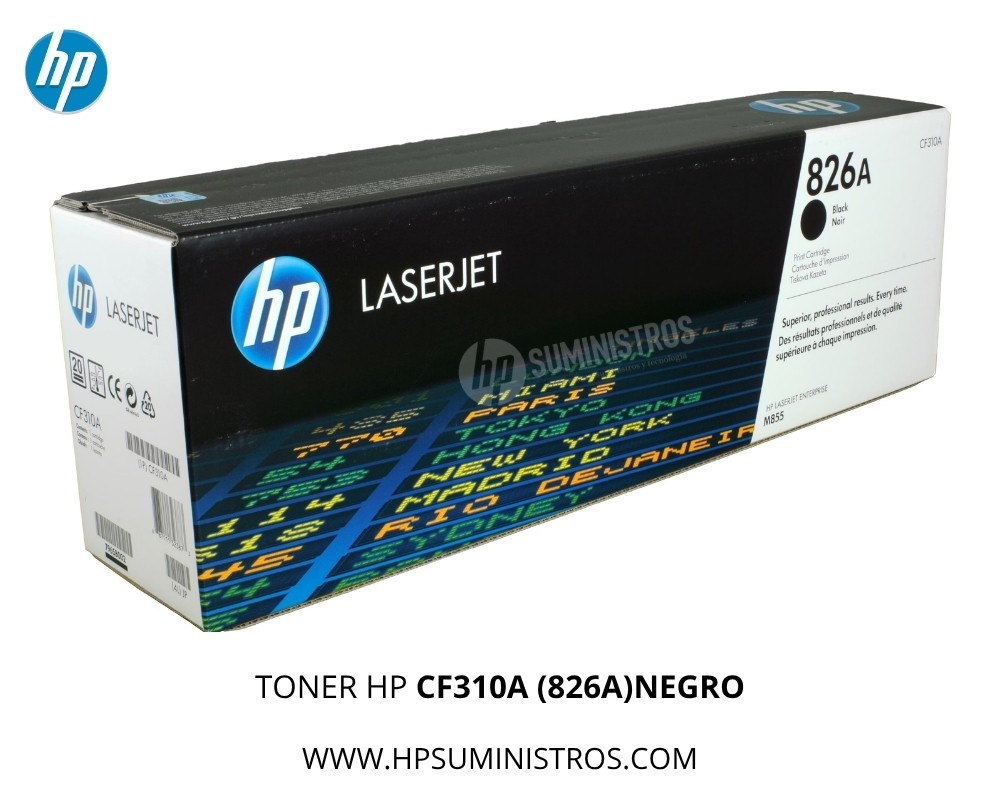 TONER HP CF310A (826A)NEGRO L.J. M855DN, M880z M855dn M855x